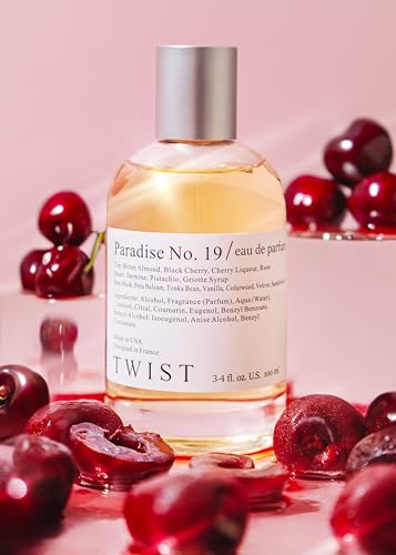 Twist - Paradise No. 19 - Eau De Parfum inspirado en Lost Cherry de Tom Ford, perfume duradero para mujeres y hombres, sin parabenos, vegano, ingredientes limpios, fragancia unisex - Spray 100 ml | 3.4 fl. oz.