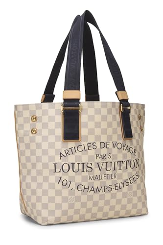 Louis Vuitton, Pre-Loved Damier Azur Plein Soleil Cabas PM, White