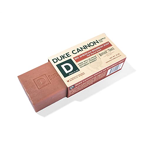 Duke Cannon Supply Co. Big Bourbon Beard Kit pour hommes : baume à barbe et huile à barbe + savon Bourbon, 10 onces