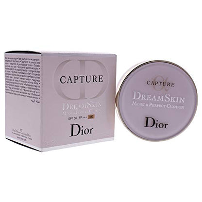 Base de maquillaje Dior Capture Dreamskin Moist and Perfect Cushion SPF 50-030 Medium Beiger para mujer - 2 x 0.5 oz