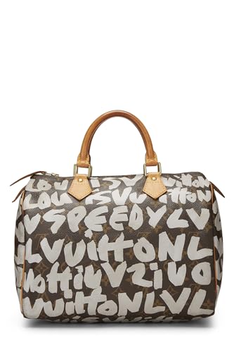 Louis Vuitton, Pre-Loved Stephen Sprouse x Louis Vuitton Monogram Grey Graffiti Speedy 30, Grey