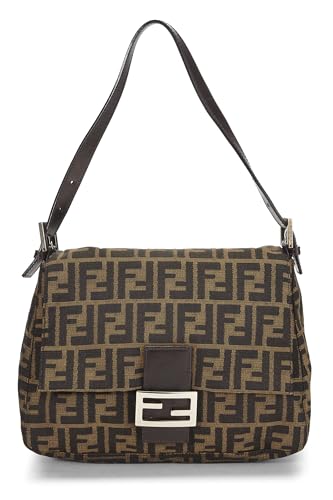 Fendi, Pre-Loved Brown Zucca Canvas Mama, Marrón