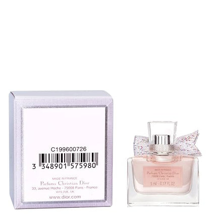 Eau de Parfum Mini Splash de Miss Dior para mujer, 0,17 onzas