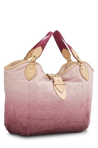 Louis Vuitton, Pre-Loved Pink Ombré Monogram Denim Sunbeam, Pink