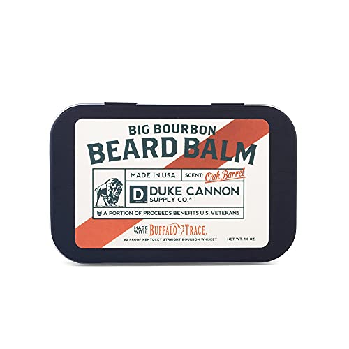 Kit para barba Big Bourbon de Duke Cannon Supply Co. para hombres: bálsamo y aceite para barba + jabón Bourbon, 10 onzas