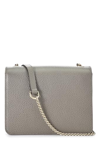 Gucci, Pre-Loved Grey Leather Interlocking Crossbody Small, Grey