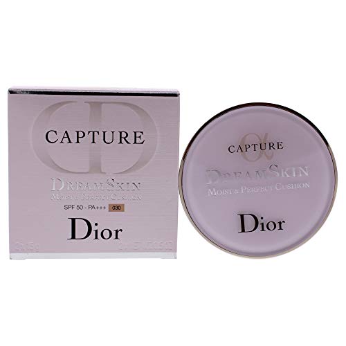 Base de maquillaje Dior Capture Dreamskin Moist and Perfect Cushion SPF 50-030 Medium Beiger para mujer - 2 x 0.5 oz