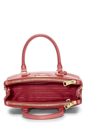 Prada, Pre-Loved Pink Saffiano Executive Tote Small, Pink