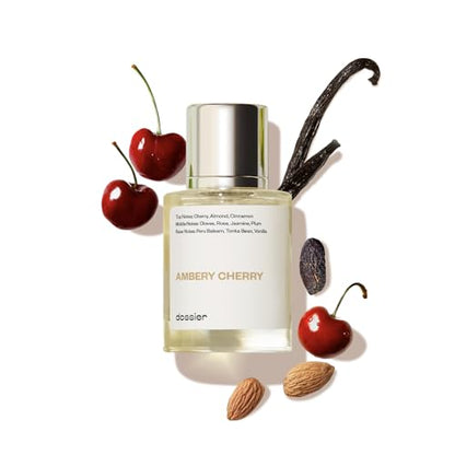 Dossier - Eau de Parfum - Ambery Cherry - Inspired by T.Ford Lost Cherry - Perfume Luxury - Eau De Toilette - Pure Infused - Paraben Free - Vegan - For Women Men Unisex - Fragrance 1,70z (Spray 50ml)