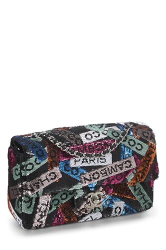 Chanel, Pre-Loved Multicolor Sequin Half Flap Small, Multi