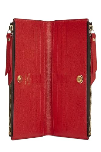 Louis Vuitton, Adele de lona con monograma rojo Pre-Loved, Rojo