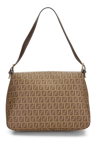 Fendi, Pre-Loved Brown Zucchino Coated Canvas Mama, Brown