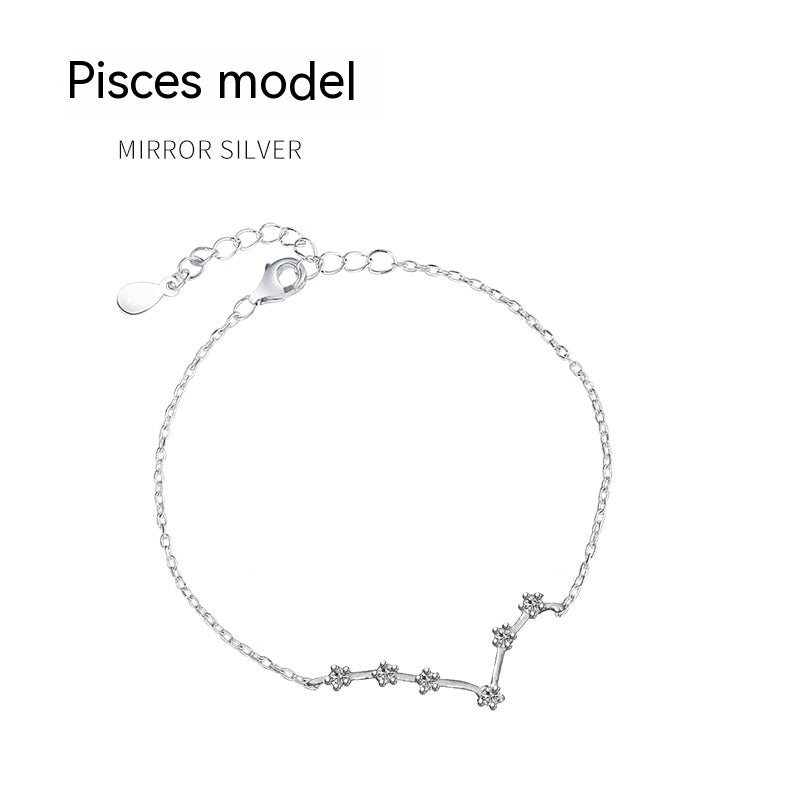 Lucky Twelve Constellation Moonstone Bracelet For Women