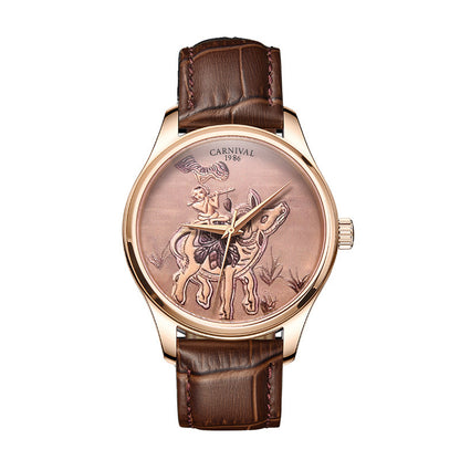 Nouvelle montre mouton avec animaux du zodiaque chinois