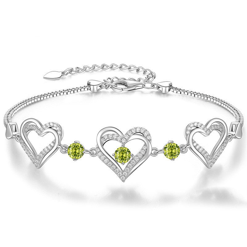 Bracelet en cristal pour douze anniversaires, bijou de personnalité tendance pour la main