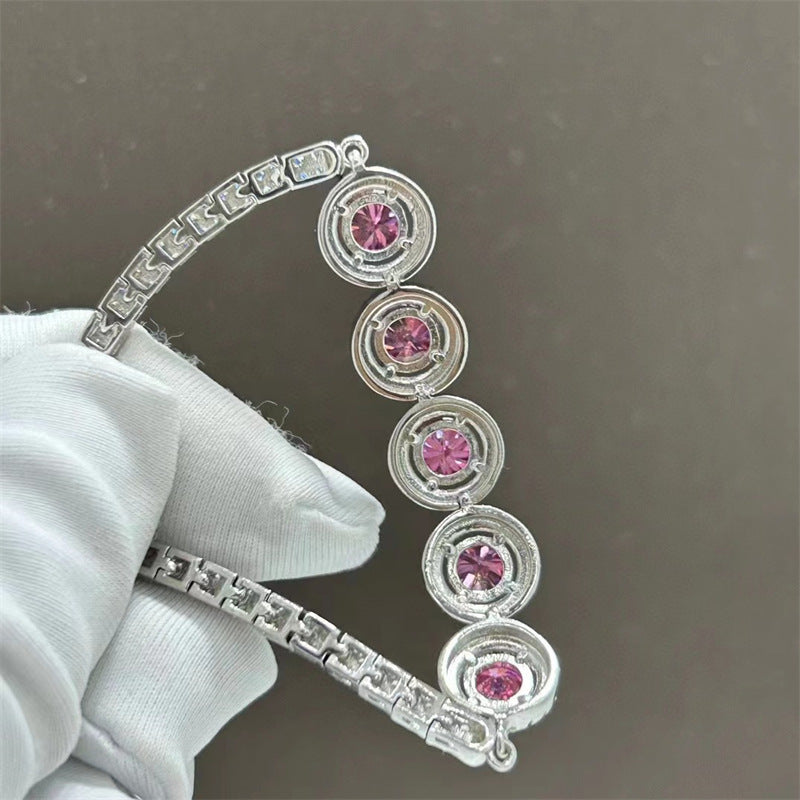 Moissanite Bracelet Women's Full Diamond Color Diamond Bracelet