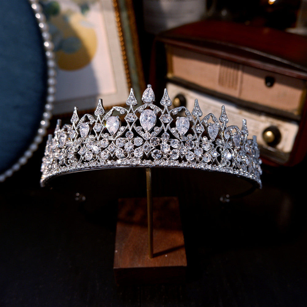 High-end Niche Luxury Elegant Zircon Bridal Crown