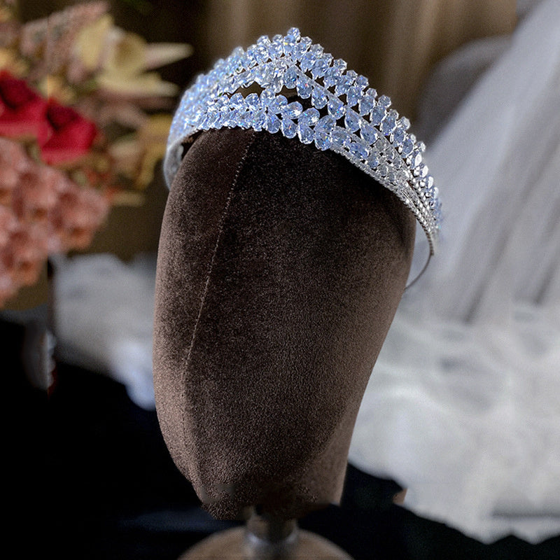 Exquisite Wedding Ceremony Zircon Crown Hair Ornaments