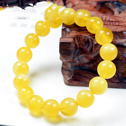 Men's And Women's Russian Chicken Oil Yellow Beeswax Jewelry