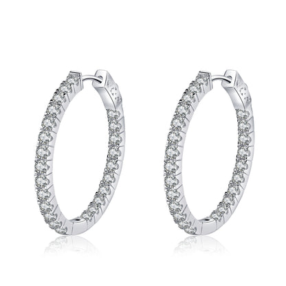 Boucles d'oreilles tendance en argent sterling pour femmes