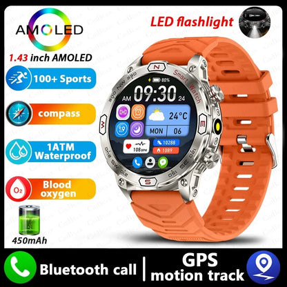 Smart Watch HD AMLOED Screen Bluetooth Calling Sports Watch