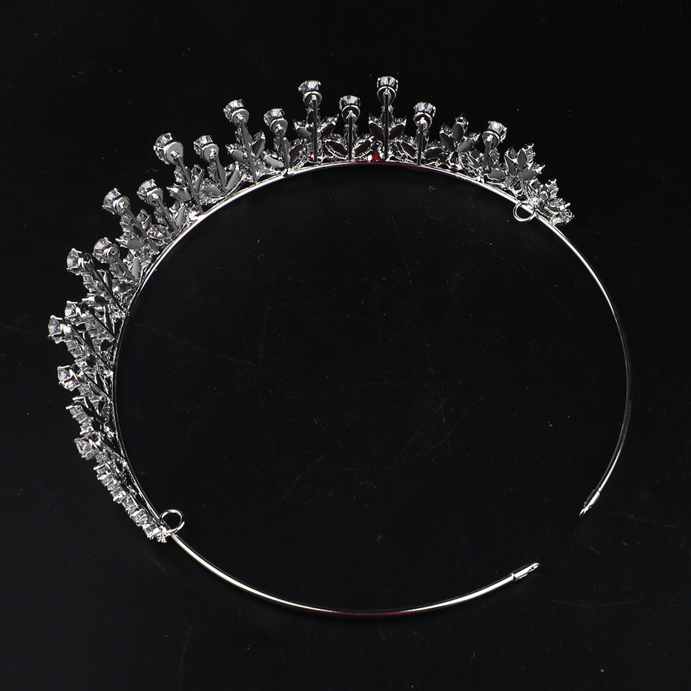 High-end Zircon Crown Light Luxury Bridal Accessories