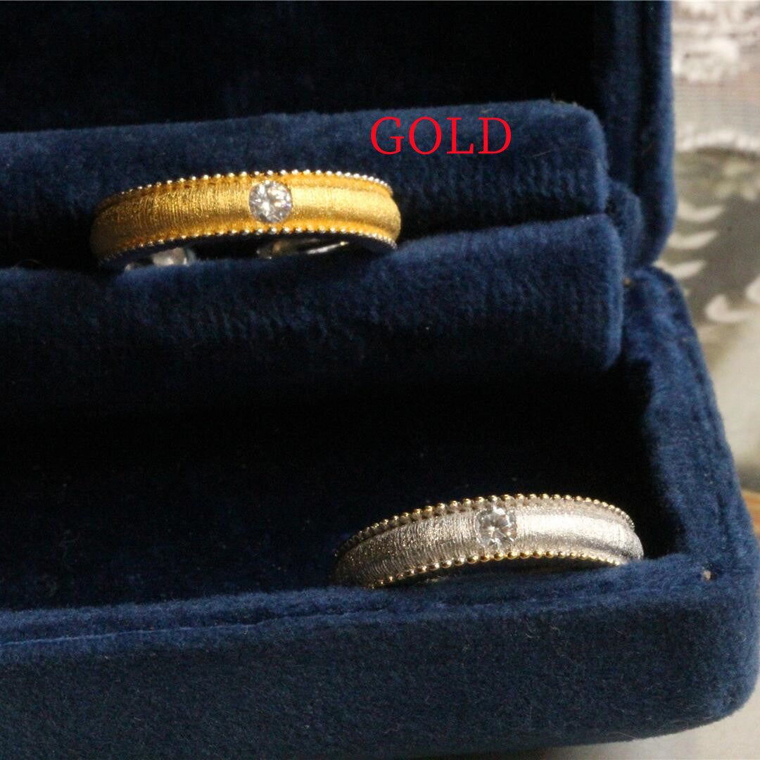 925 Sterling Silver Gold Plated Brushed Ring