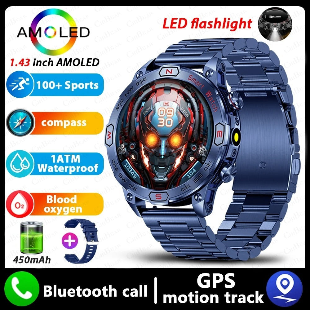 Smart Watch HD AMLOED Screen Bluetooth Calling Sports Watch