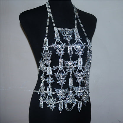 Luxury Full Zircon Chest Chain Body Chain