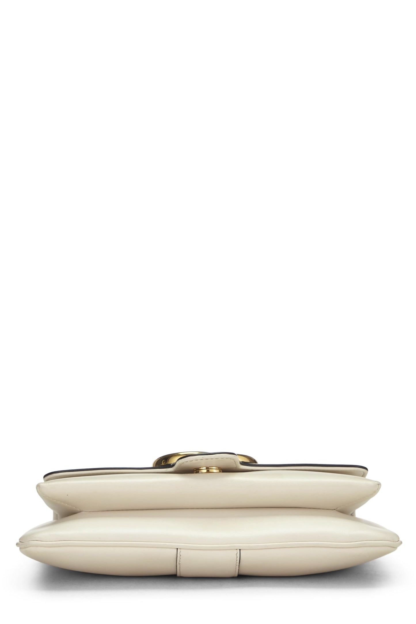 Gucci, Pre-Loved White Leather Arli Shoulder Bag Small, White