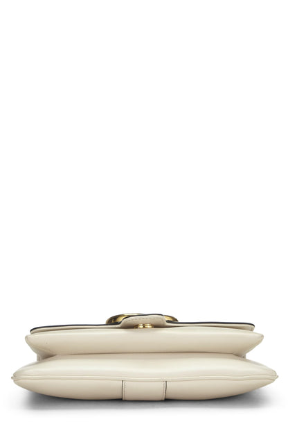 Gucci, sac à bandoulière Arli en cuir blanc d'occasion, petit modèle, blanc