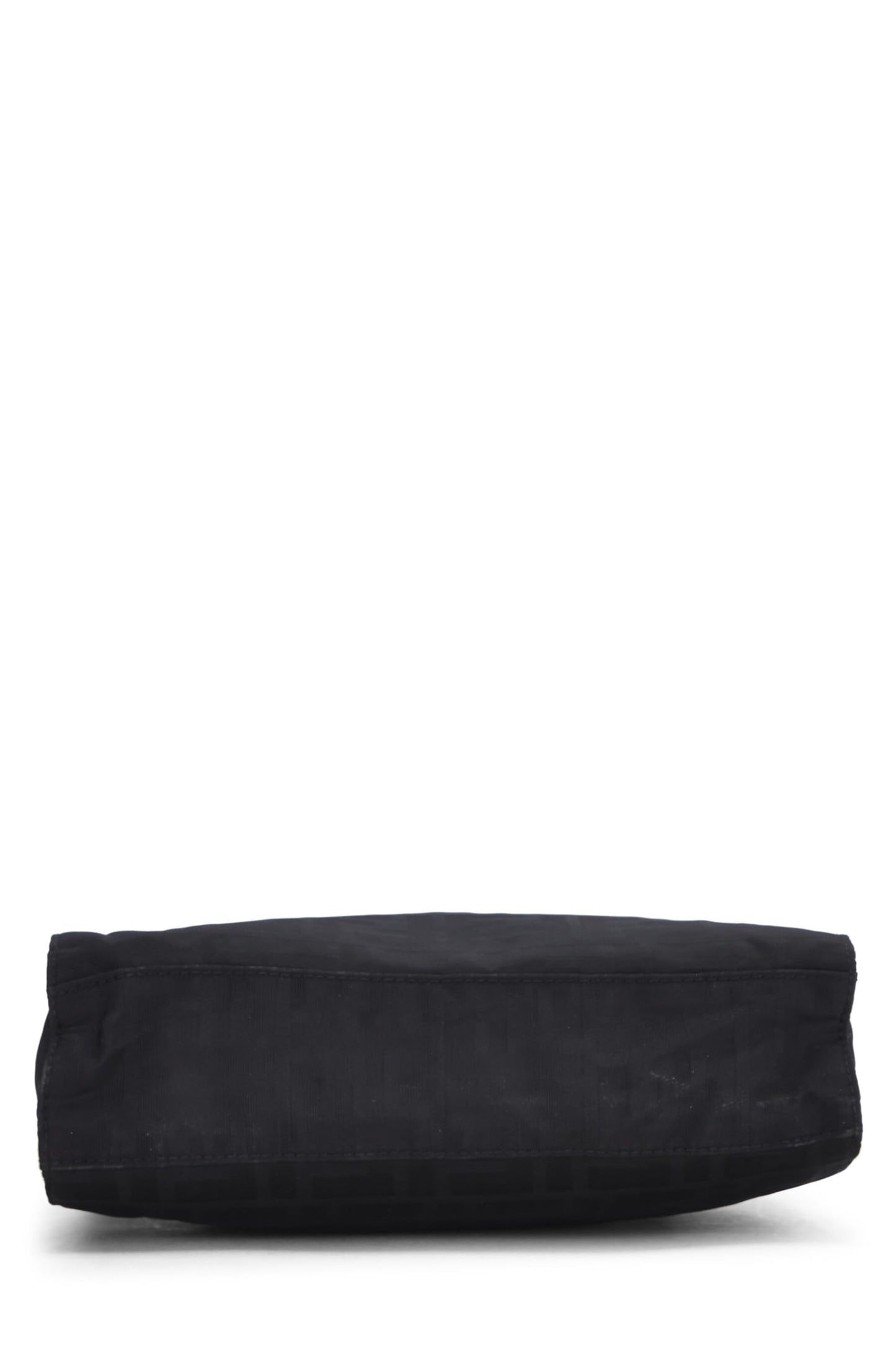 Fendi, sac fourre-tout en nylon noir Zucca, petit modèle, d'occasion, noir