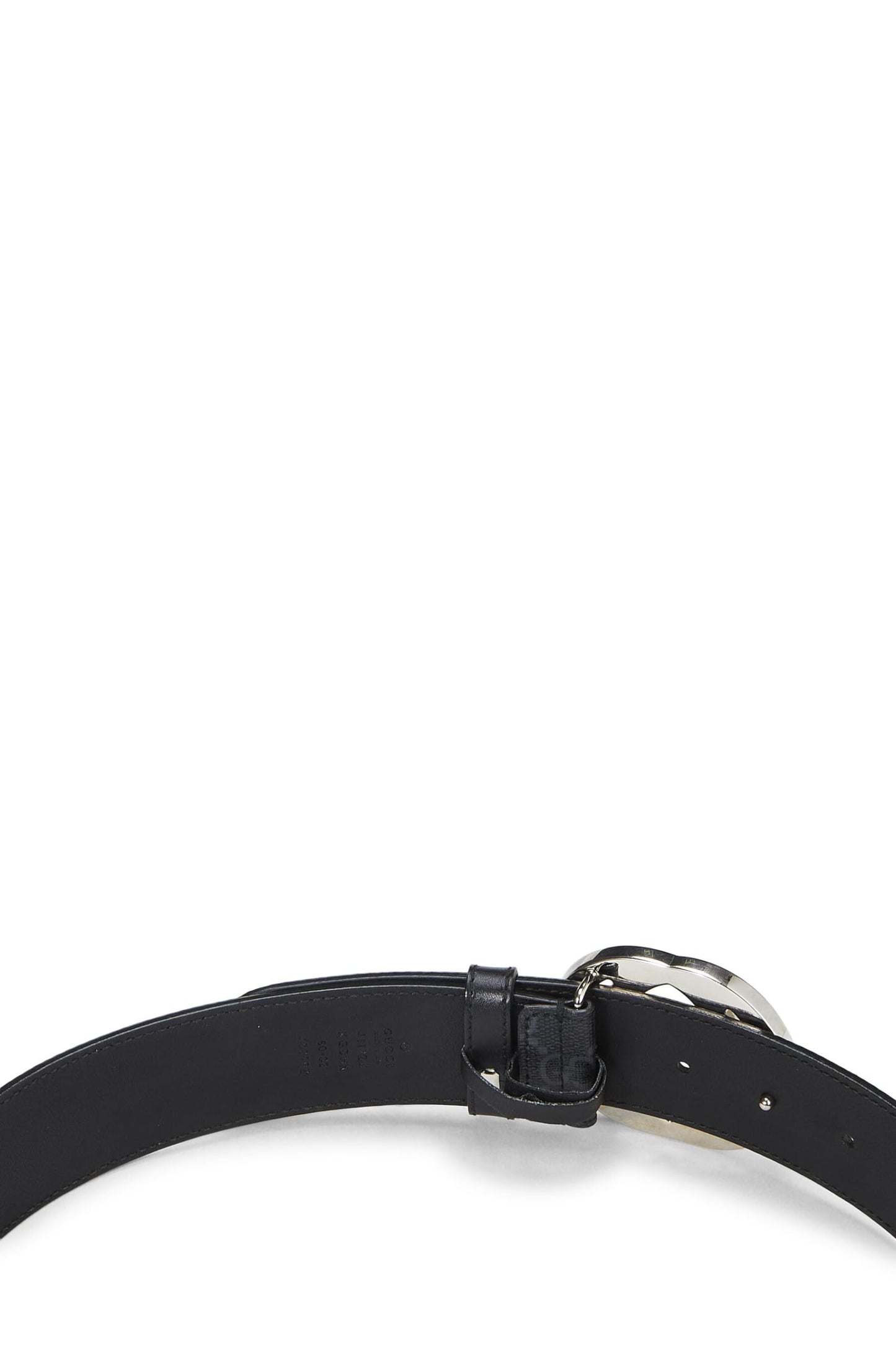 Gucci, Pre-Loved Black GG Supreme Belt, Black