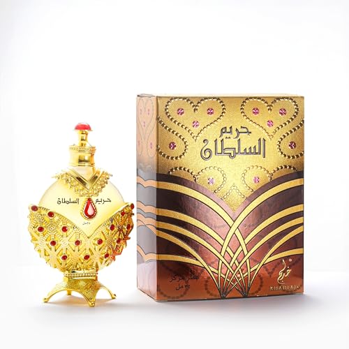 KHADLAJ PERFUMES ORIGINAL Hareem Al Sultan Gold Aceite de perfume concentrado de Khadlaj (35 ml)