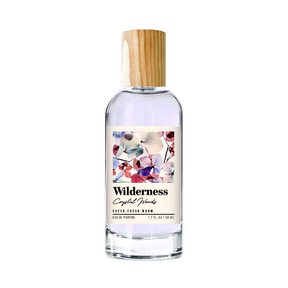 Wilderness Crystal Woods Eau de Parfum Spray de Tru Western: fragancia floral fresca y cálida para mujeres, con notas de flores de eucalipto, pétalos de jazmín y cedro puro, 1,7 fl oz (50 ml)