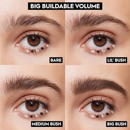 Gel teinté volumisant pour sourcils Big Bush d'Urban Decay (Brunette Betty - Brun chaud), imperméable, résistant aux taches, résistant aux écailles, fibres de gel pour sourcils modulables, tenue jusqu'à 24 heures - 0,19 fl oz