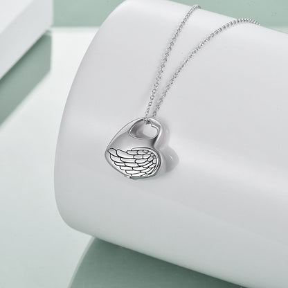 Collier urne en argent sterling avec patte d'animal de compagnie pour bijoux de crémation de cendres