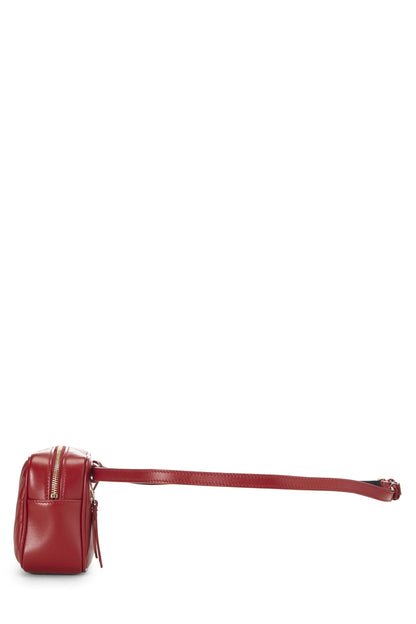 Yves Saint Laurent, Pre-Loved Red Calfskin Tassel Lou Belt Bag, Red