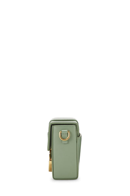 Dior, sac Box 30 Montaigne en cuir de veau vert d'occasion, vert