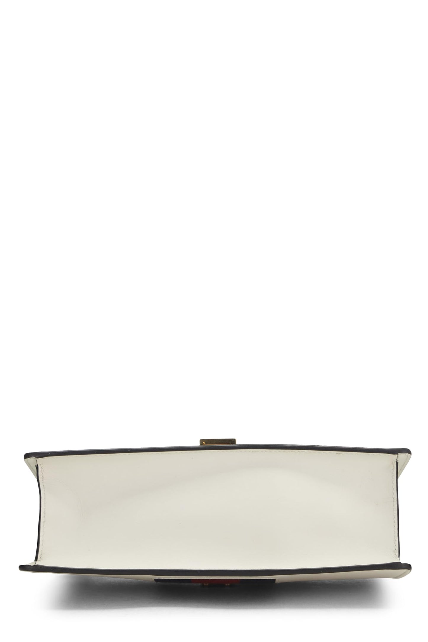 Gucci, Pre-Loved White Leather Sylvie Shoulder Bag, White