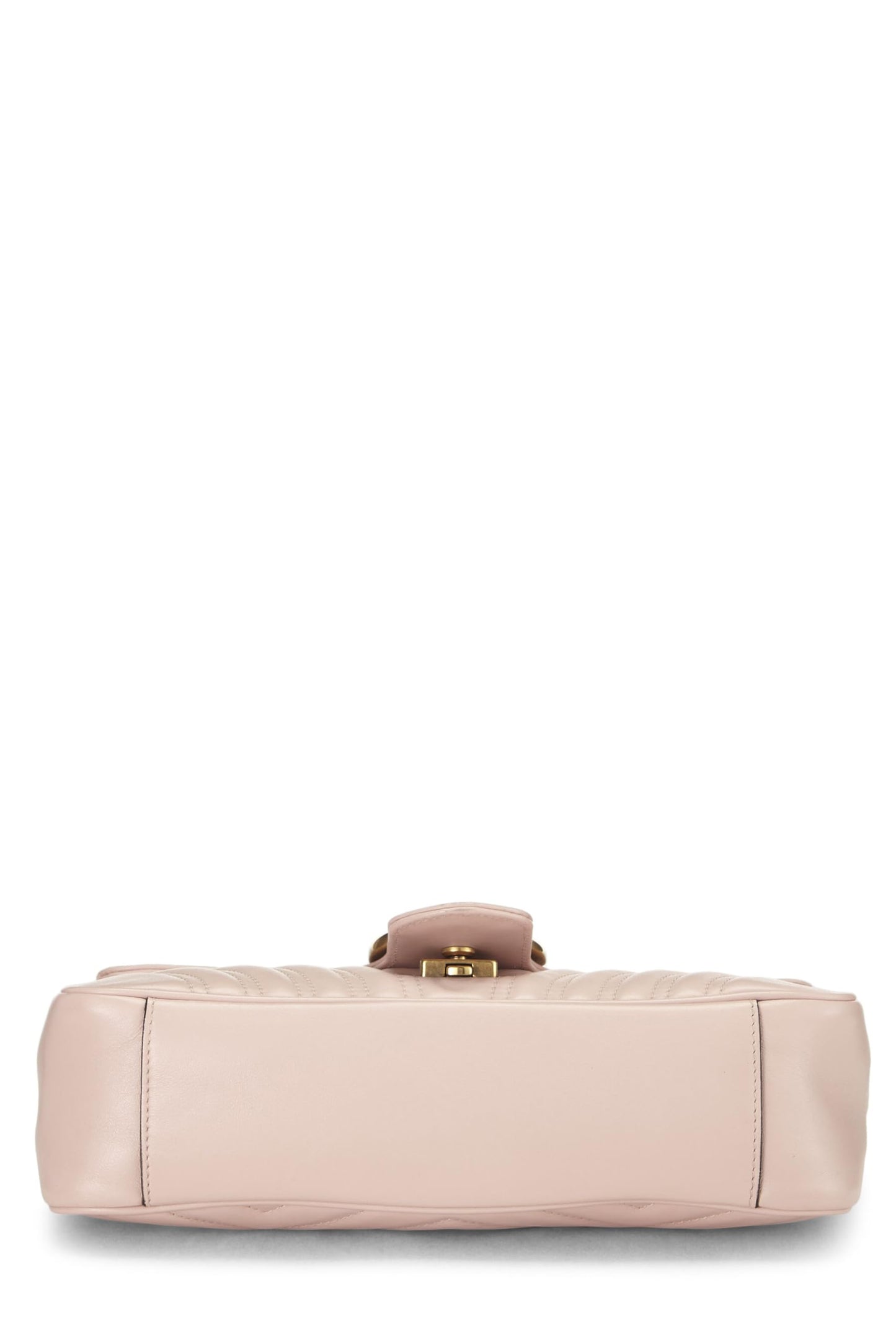 Gucci, sac à bandoulière GG Marmont en cuir rose d'occasion, petit modèle, rose