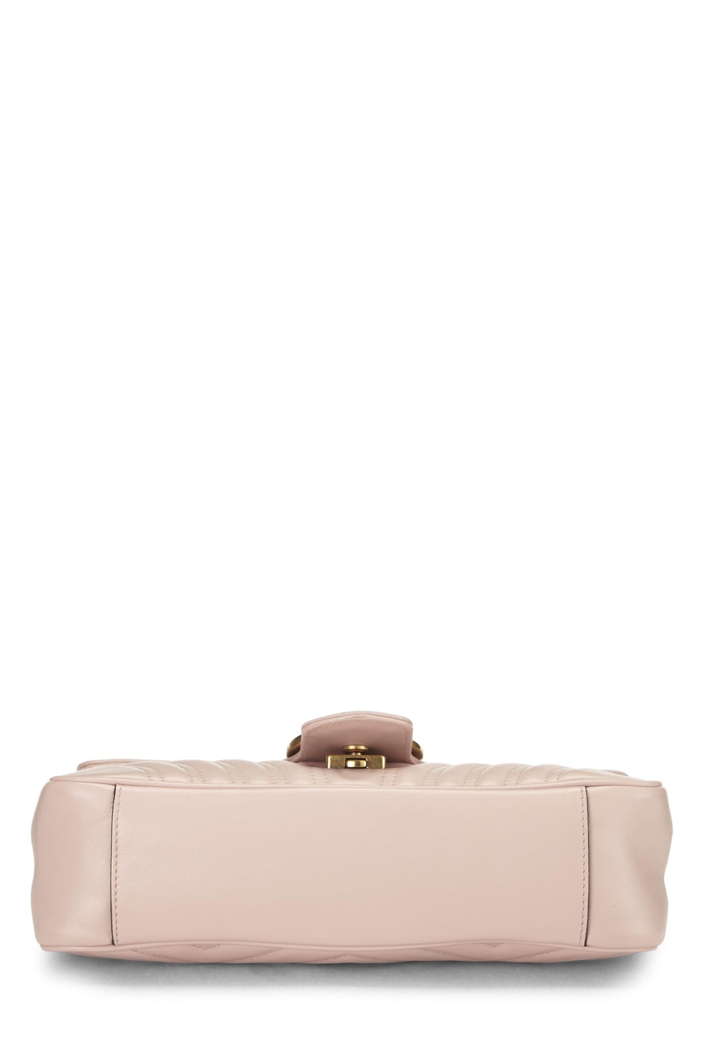 Gucci, sac à bandoulière GG Marmont en cuir rose d'occasion, petit modèle, rose