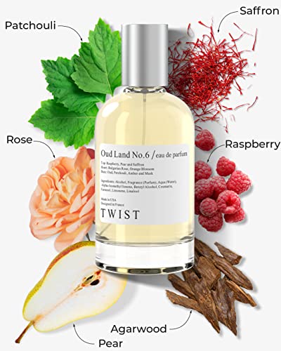 Twist - Oud Land No. 6 - Eau De Parfum Inspired by Guc. Oud, Long-Lasting Perfume For Women, Paraben Free, Vegan, Clean Ingredients, Fragrance - Spray 100 ml | 3.4 fl. oz.