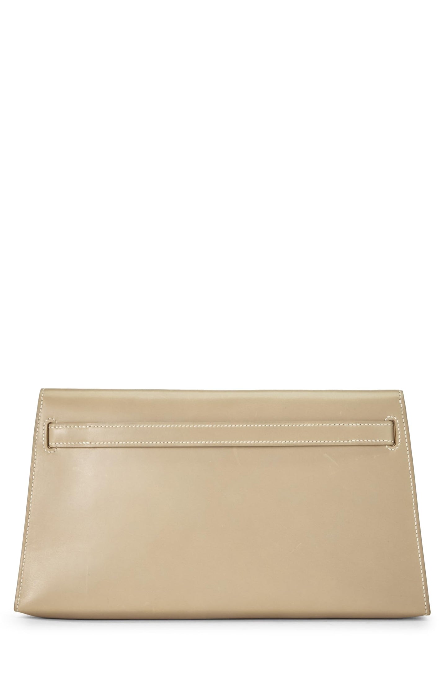 Hermès, Pre-Loved Beige Box Nepal Kelly Elan Clutch, Beige