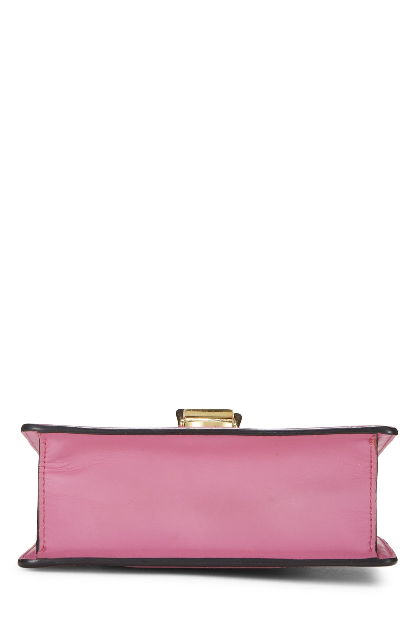 Gucci, Pre-Loved Pink Leather Web Sylvie Mini, Pink