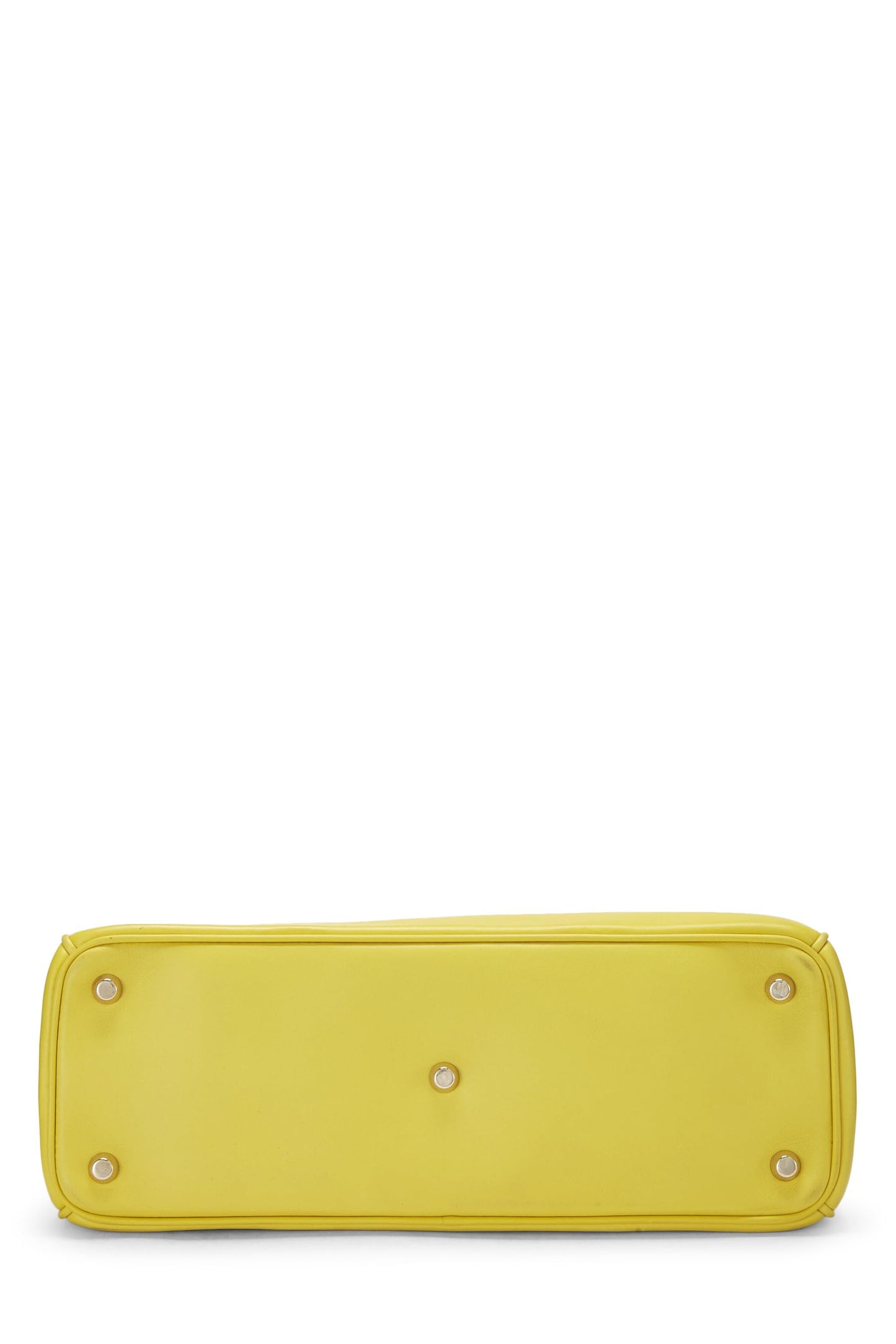 Dior, Pre-Loved Yellow Leather Diorissimo Medium, Yellow