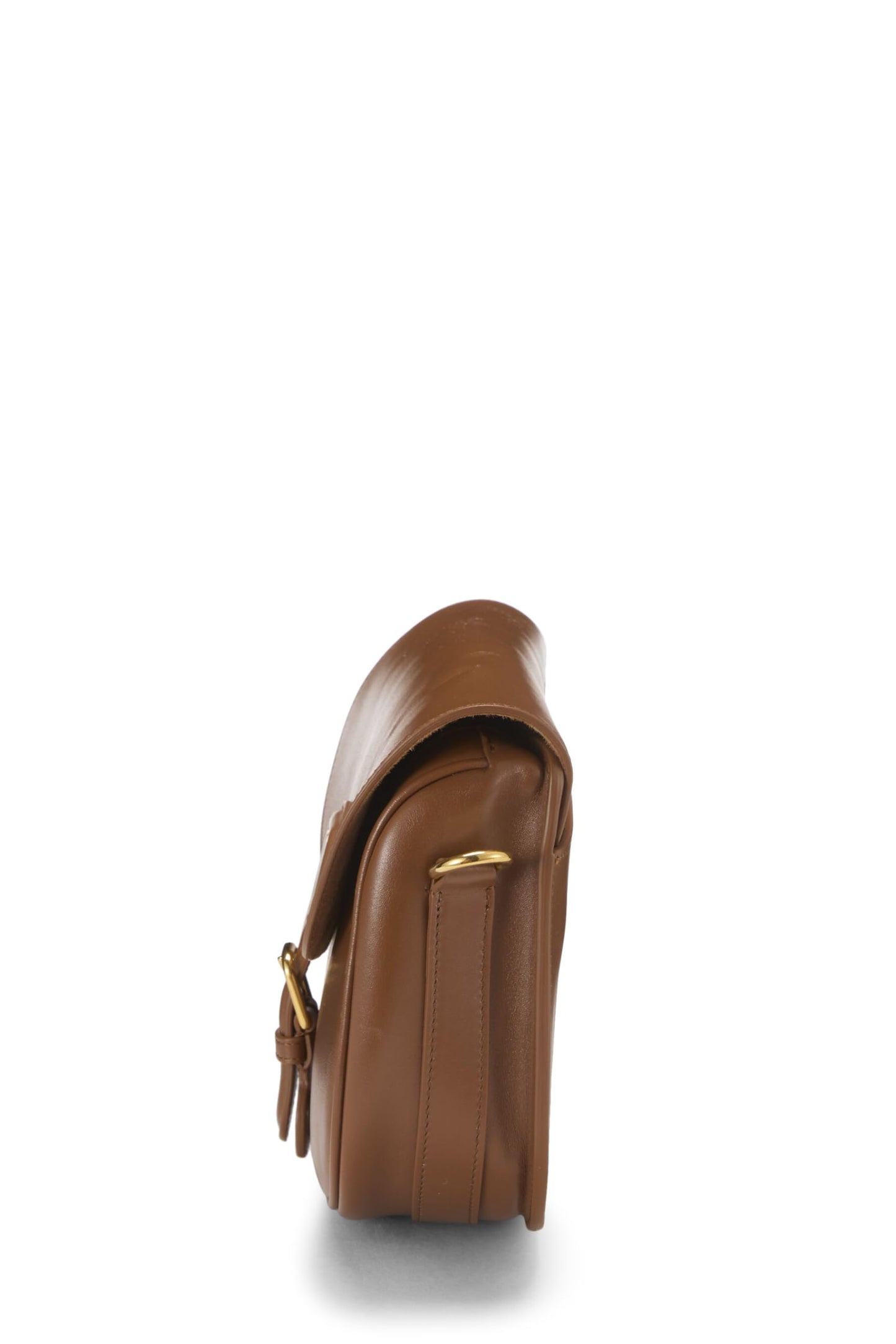 Dior, Bobby Flap Medium en cuir de veau marron d'occasion, marron