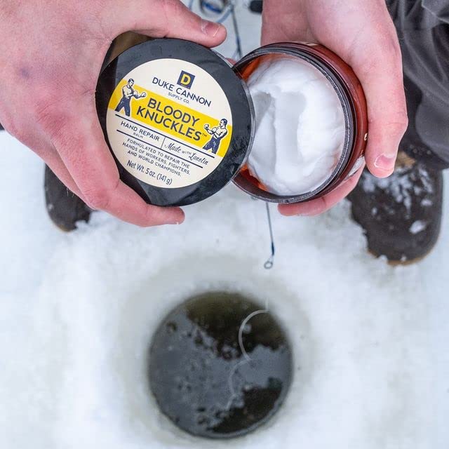 Baume réparateur pour les mains Duke Cannon Bloody Knuckles - Hydratant non parfumé pour les mains qui travaillent dur | Formule à la lanoline | Répare et revitalise la peau sèche et craquelée | Idéal pour les travailleurs et les combattants (lot de 3)