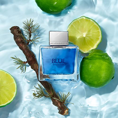 Perfumes Antonio Banderas - Blue Seduction - Eau de toilette para hombre - Larga duración - Fragancia fresca e informal - Ideal para usar durante el día - 6.7 Fl. Oz