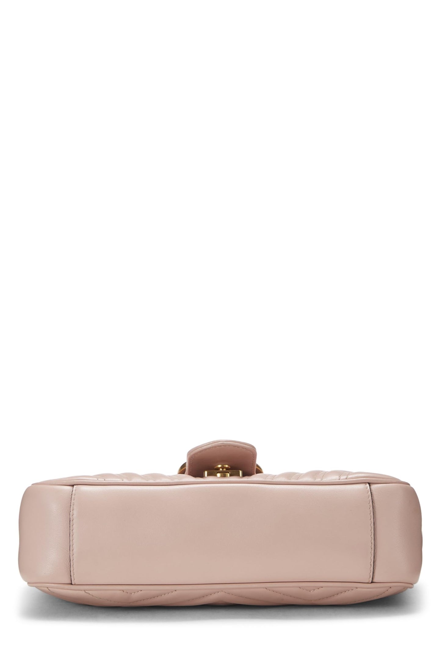 Gucci, sac à bandoulière GG Marmont en cuir rose d'occasion, petit modèle, rose